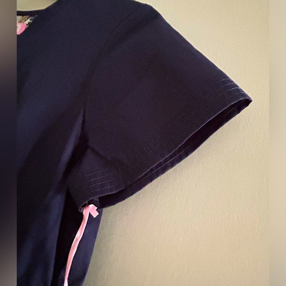 Koi by Kathy Peterson Navy Scrub Top - Picture 4 of 6